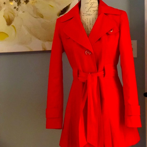Via spiga red trench coat Clearance